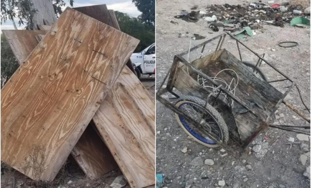 Detuvieron a dos sujetos que robaron 10 maderas fenólicas de una pista de skate