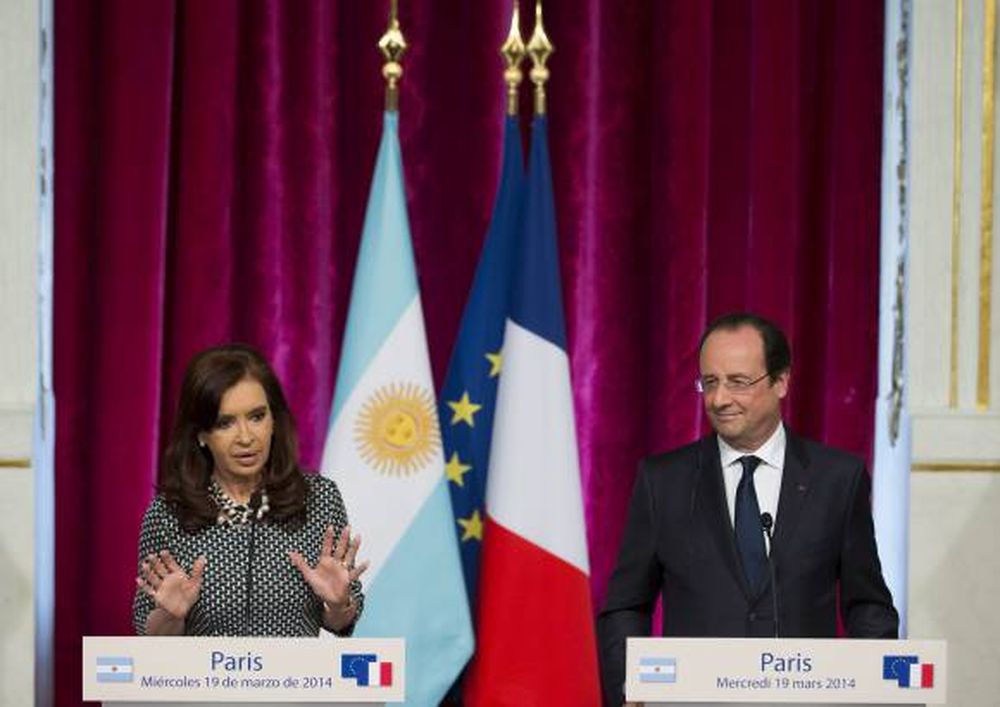 CFK recibió de Francia  el respaldo por la deuda