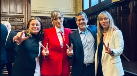 Diputados de la oposición a Milei.-