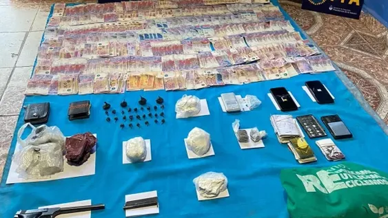 Incautaron cocaína por un valor de $9 millones, marihuana, dinero y armas