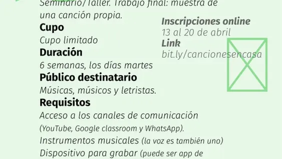 Se vienen los cursos gratuitos y online del Centro Cultural Conte Grand