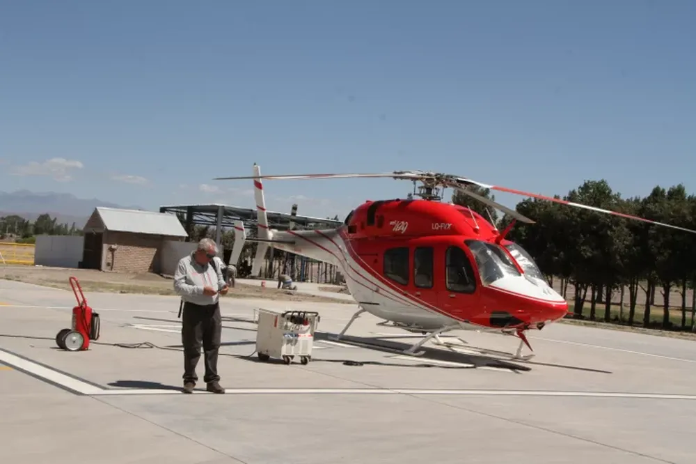 Un nene se cayó de un caballo en Jáchal y tuvo que ser traslado en helicóptero al Hospital Rawson