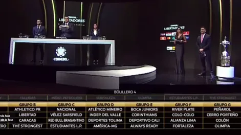Sortearon la Libertadores: el detalle de los grupos de cada equipo argentino