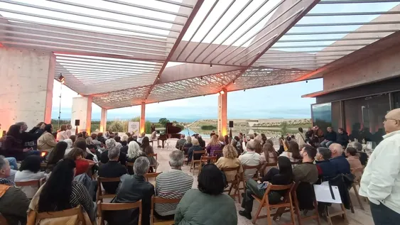 Uno de los conciertos de Música por los caminos del vino tuvo lugar en Bodega Anaia Wines, Luján de Cuyo, Mendoza.