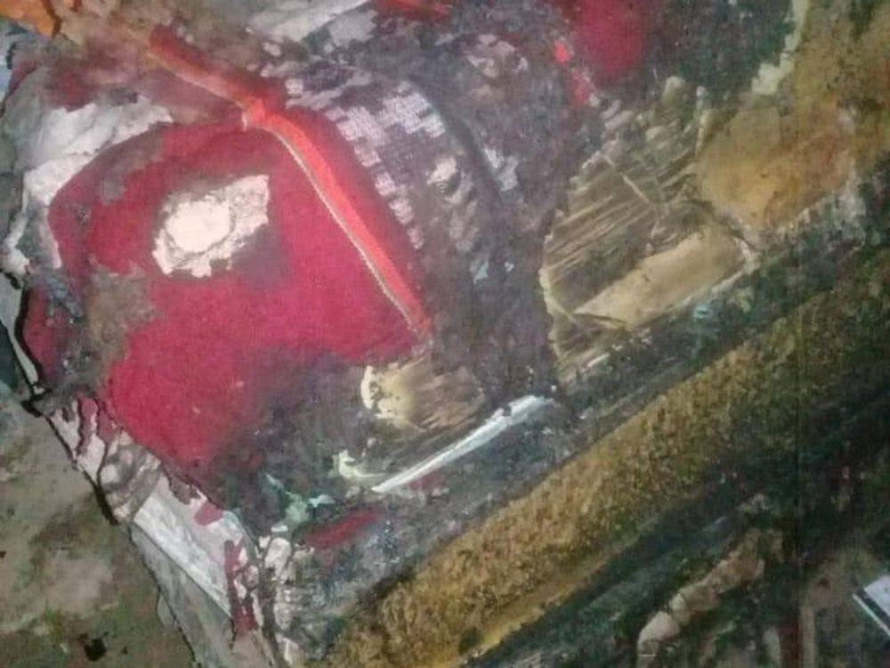 Dañino incendio perjudicó a una familia que vive en un asentamiento
