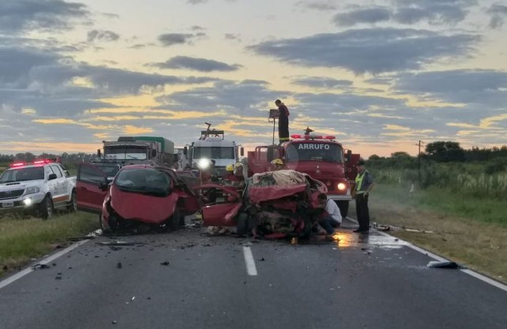Tres muertos en un choque frontal en la ruta 34 en Santa Fe