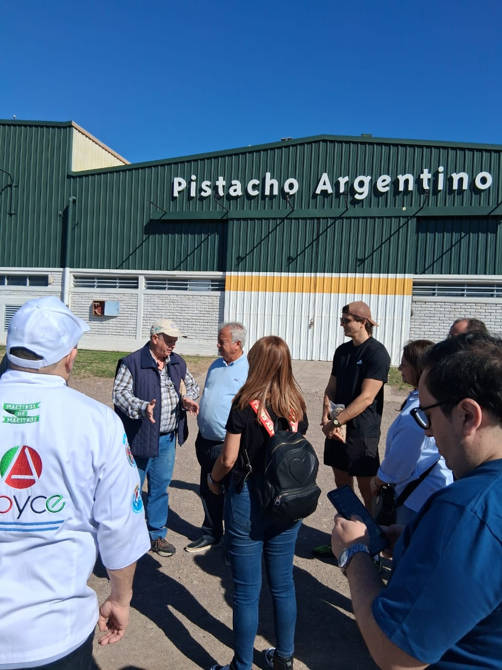 La fachada de Pistacho Argentino, una de las plantas de procesamiento del cultivo en San Juan.