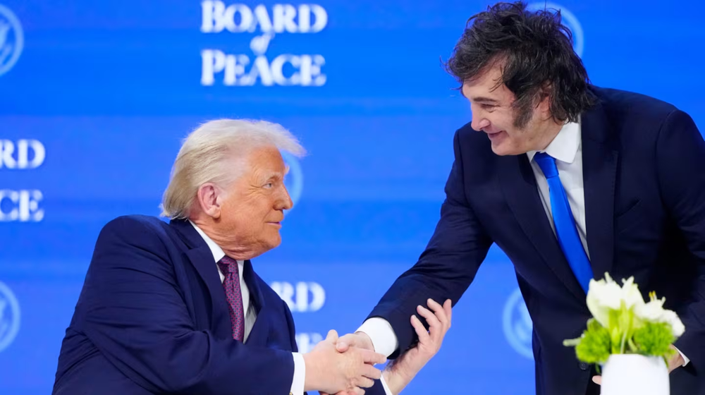 Javier Milei le manifestó su apoyo a Donald Trump.&nbsp;