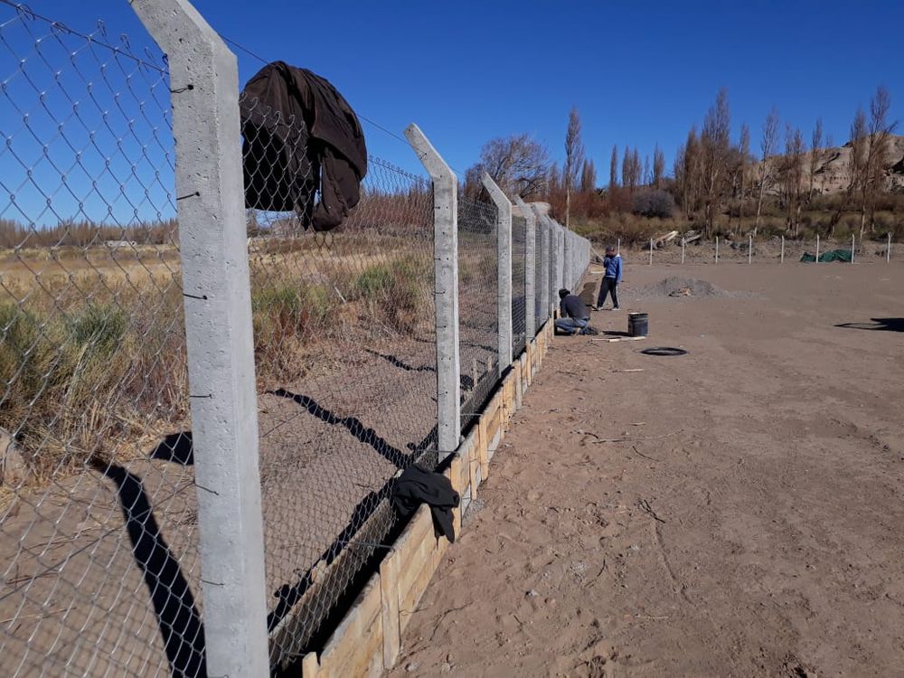 Obras. El ritmo de los trabajos en su predio fue intenso.