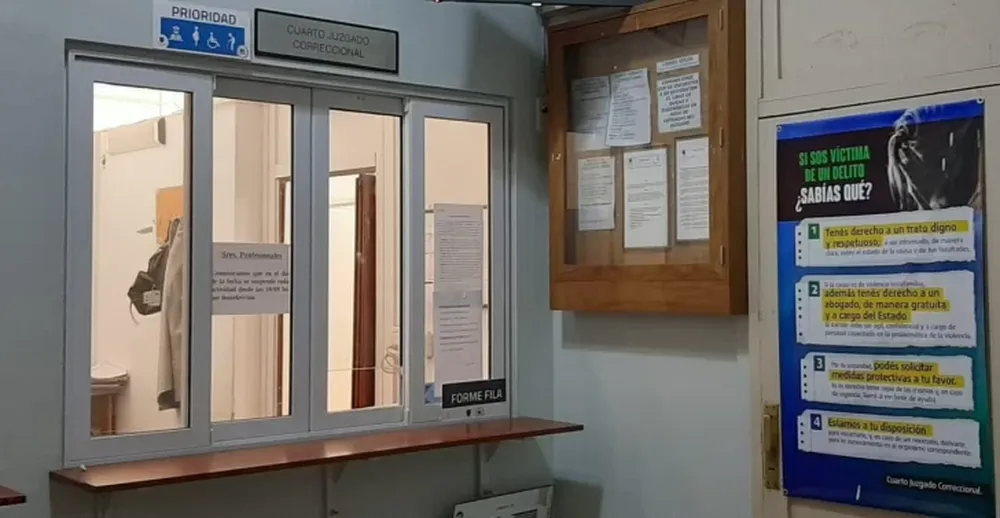 Por un empleado con síntomas de Covid-19, cerraron el Cuarto Juzgado Correccional