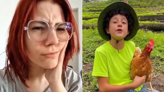 La épica respuesta de un niño granjero a una vegana que lo criticó por criar gallinas