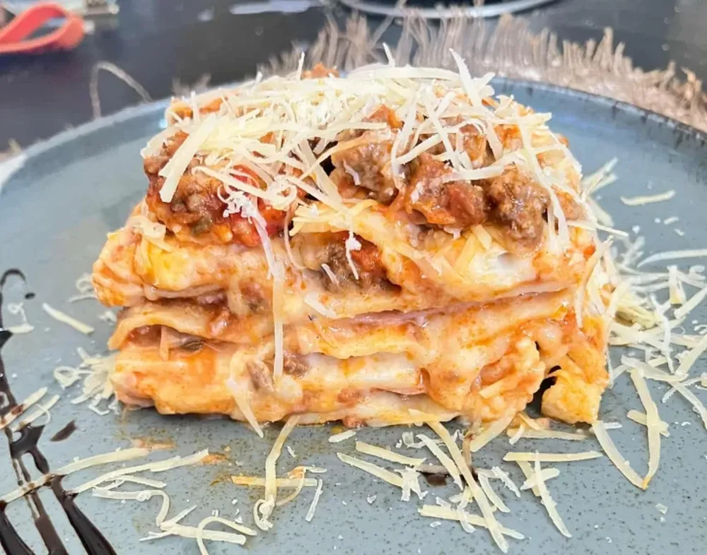 Una auténtica lasaña Noroña, para chuparse los dedos