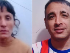 La pareja de delincuentes que entró a robar a un local de ropa en Capital. La pareja de delincuentes que entró a robar a un local de ropa en Capital.