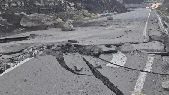 Arreglaron una rotura impresionante en la Ruta 150