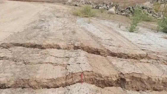 Fotografiaron el lugar exacto del epicentro del terremoto de 6,4 que sacudió a San Juan