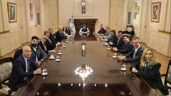 Javier Milei se reunió con el Gabinete.