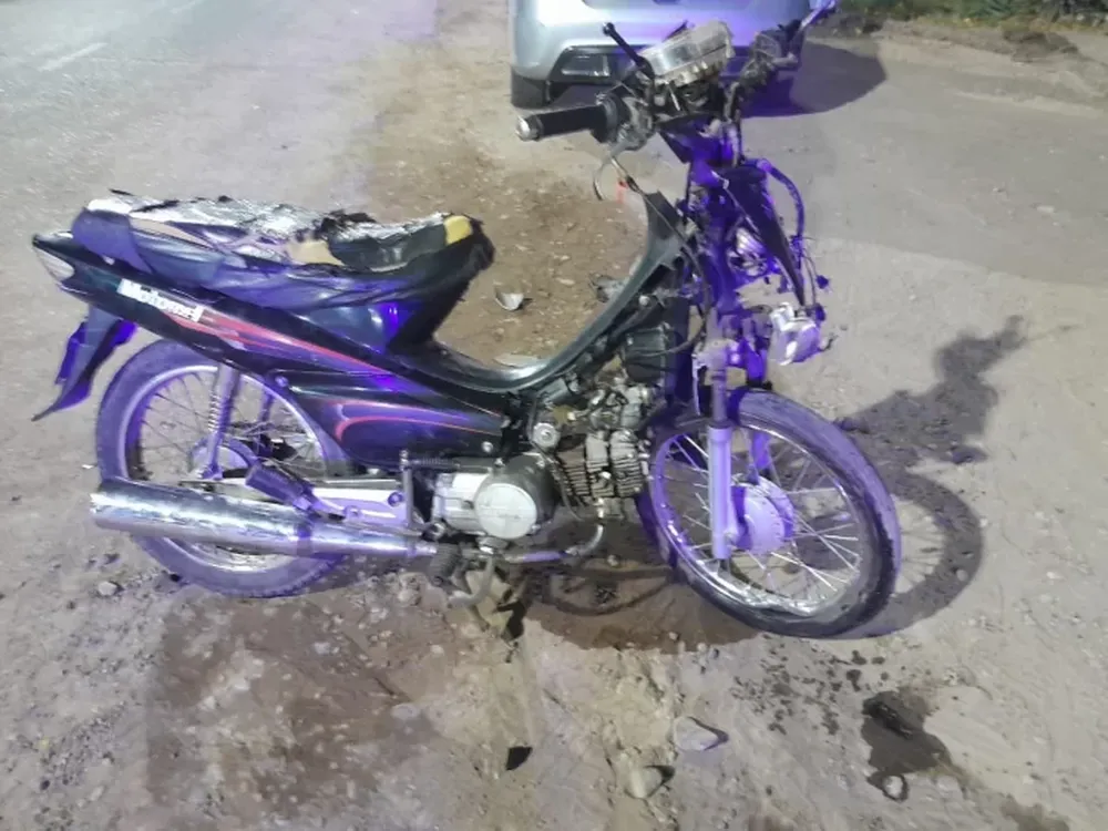 Una maniobra en “U” terminó con un motociclista hospitalizado