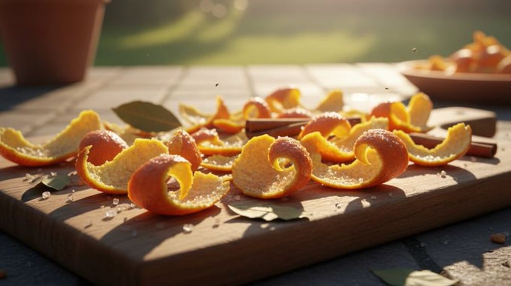 Para qué sirve secar cáscaras de naranja al sol y cómo usarlas