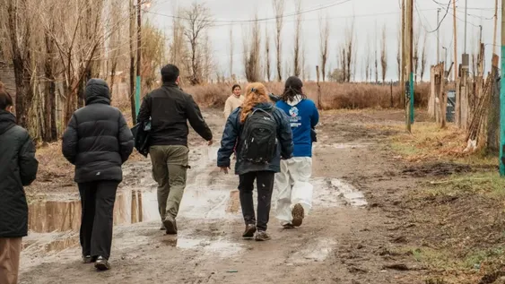 El municipio de Rawson también continúa hoy con el relevamiento por las zonas más afectadas por el temporal.