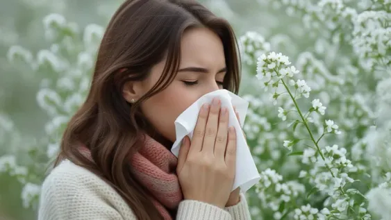 Remedios naturales para las alergias primaverales. (AI)