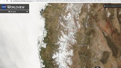 Balance hídrico de nevadas en la cordillera del río San Juan