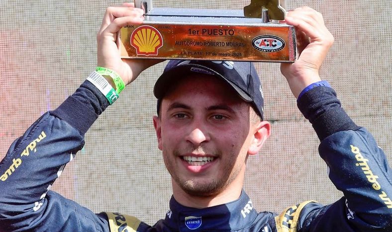 Festejos. Tobías Martínez se quedó con la gloria en La Plata y coronó un fin de semana perfecto.