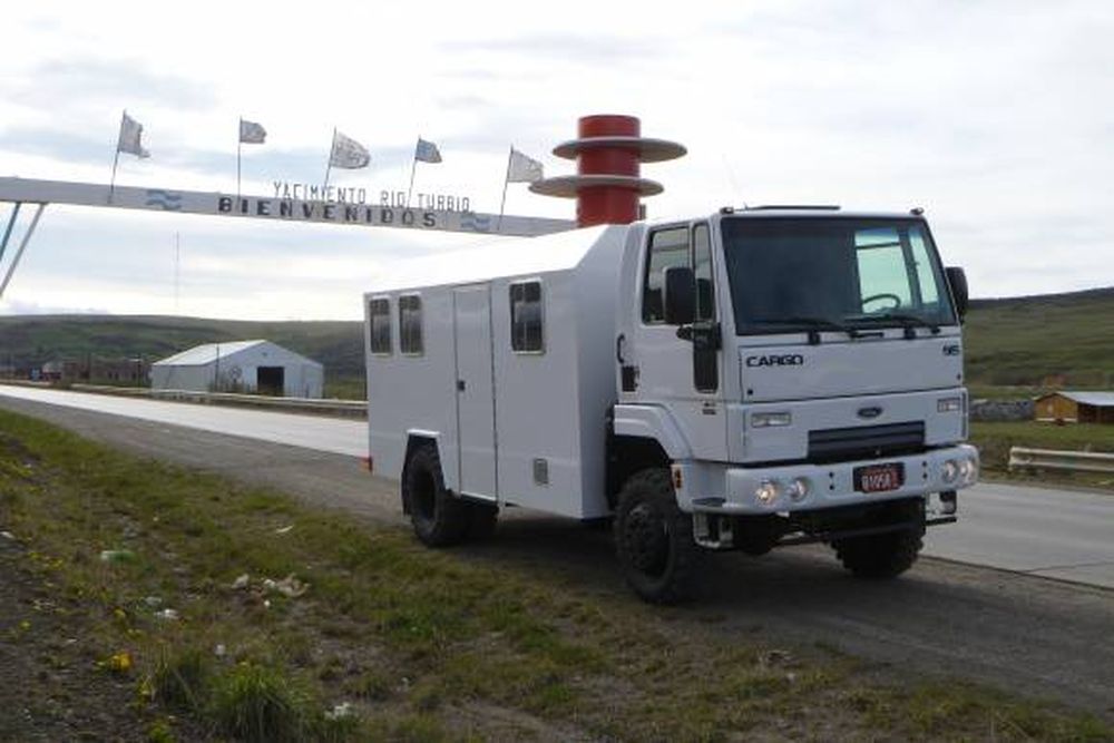 Un minibús para el interior de mina