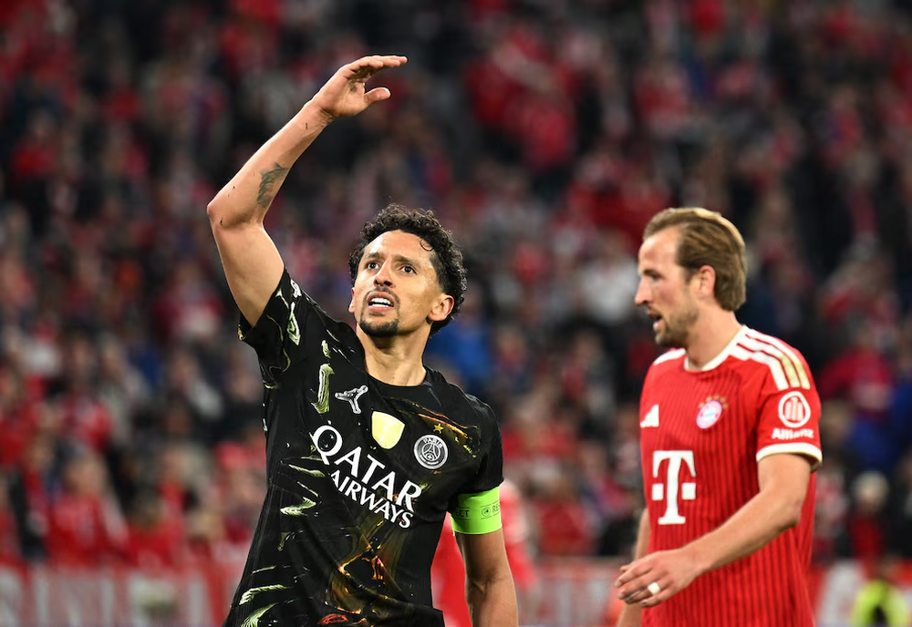 Marquinhos celebra el pase del PSG a la final de la Champions League.&nbsp;