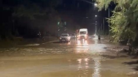 Nuevamente Jáchal fue uno de los departamentos más afectados por las lluvias y crecientes registradas anoche y esta madrugada.