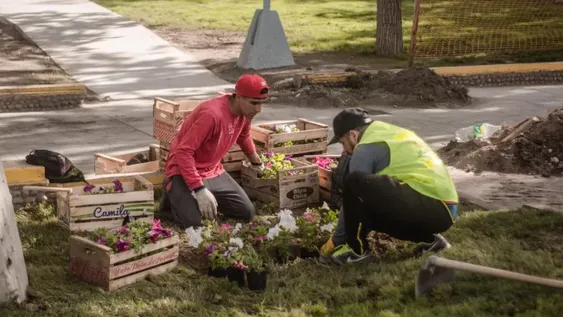 Nueva imagen para la plaza de Caucete