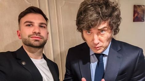 Mauricio Novelli y Javier Milei.