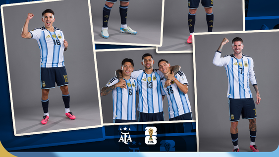 video: las bromas entre los jugadores de la seleccion argentina durante la produccion de fotos del mundial