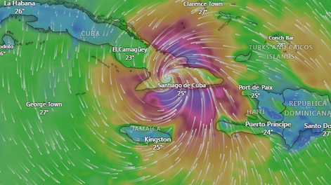 Huracán Melissa en Cuba.-