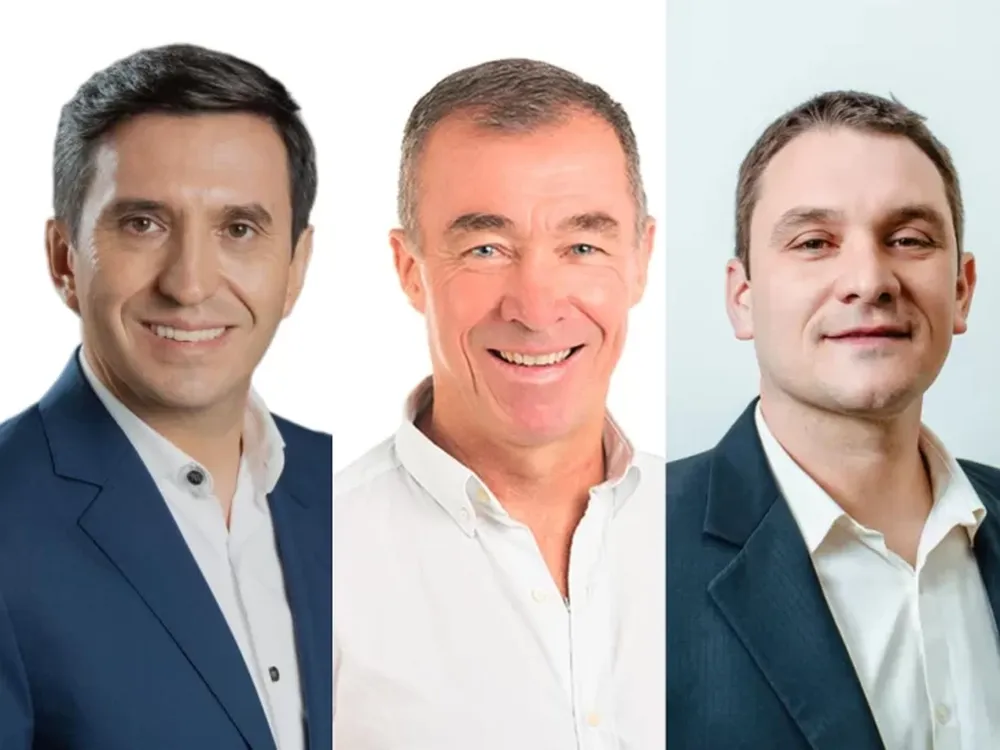 Cristina Andino, Fabián Martín y Abel Chiconi.