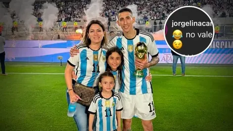 Un hincha dijo que Di María lo bloqueó y Jorgelina Cardoso lo cruzó