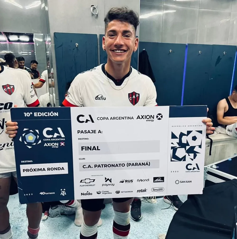 Sanjuanino finalista de la Copa: su sueño de entrar en la historia de Patronato y su jugada promesa