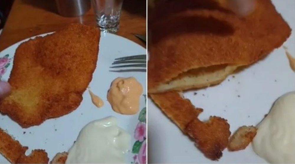 Preparó milanesas al horno, pero cuando las estaba por comer se llevó una desagradable sorpresa
