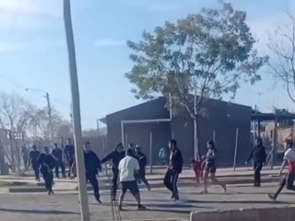 Batalla campal en Caucete.