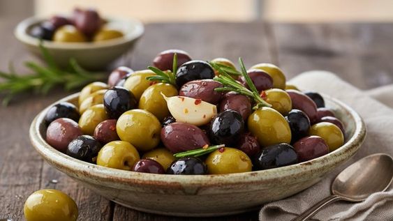 Muchas aceitunas negras de supermercado han sido teñidas con compuestos como el gluconato de hierro.