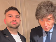 El imputado Mauricio Novelli con el presidente Javier Milei. Ahora se conocieron intercambios de mensajes antes y después del lanzamiento de $LIBRA. El imputado Mauricio Novelli con el presidente Javier Milei. Ahora se conocieron intercambios de mensajes antes y después del lanzamiento de $LIBRA.