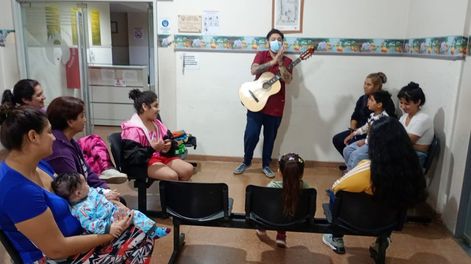 Cuvhoni arrancó con el dictado de talleres de entreteniemiento para chicos y grandes en el Hospital Marcial Quiroga.