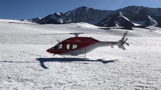 Por primera vez usarán un helicóptero de Mendoza para medir la nieve caída