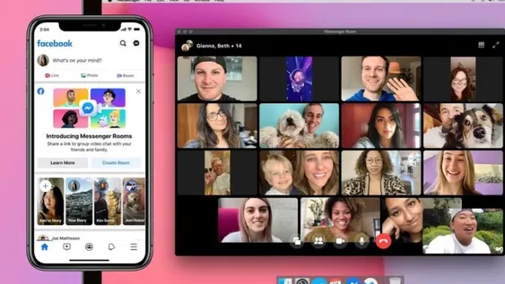 Facebook lanzó Messenger Rooms para competir con las videollamadas de Zoom