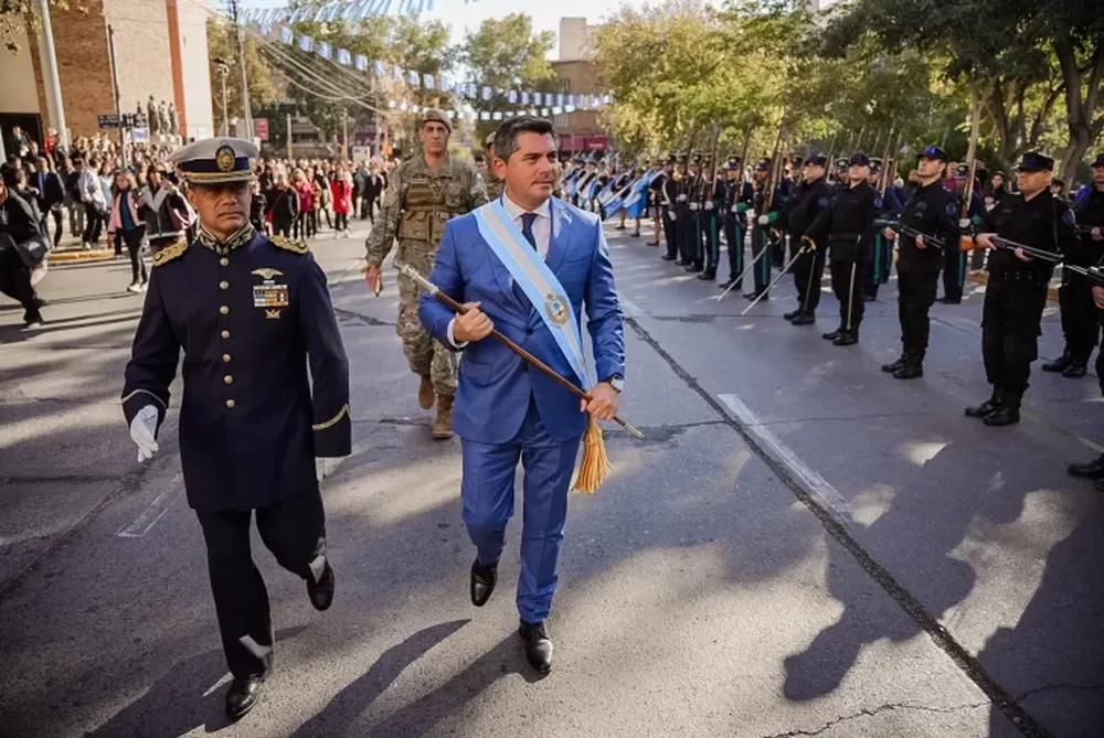 Marcelo Orrego encabezó los actos en San Juan por el 25 de Mayo