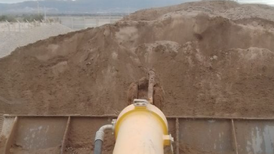 La inquietante imagen que se formó en la tierra y sorprendió a trabajadores sanjuaninos