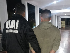 El prófugo fue detenido por efectivos de la Unidad de Apoyo Investigativo luego de varios días de vigilancia.