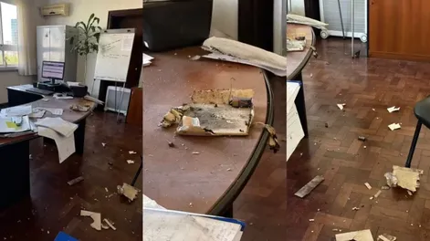 Las imágenes de la explosión en la Escuela Superior de Gendarmería