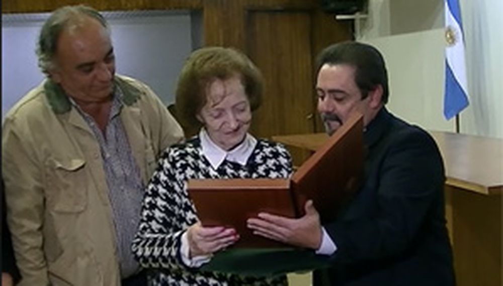 Capital distinguió al amigo sanjuanino de Perón
