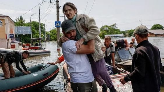 Crisis humanitaria en Ucrania por la voladura de una represa
