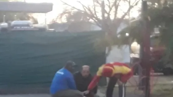 Se reventó el neumático mientras lo calibraba y debió ser trasladado al hospital